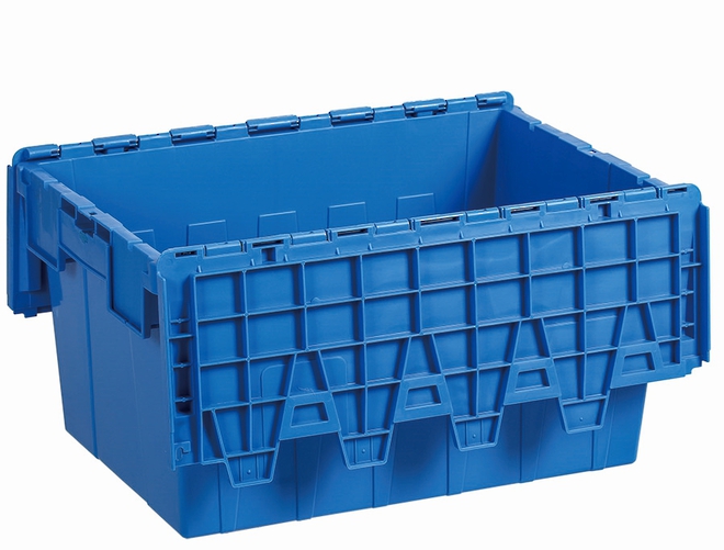 45 Litre Attached Lid Crate (600 x 400mm) image 2